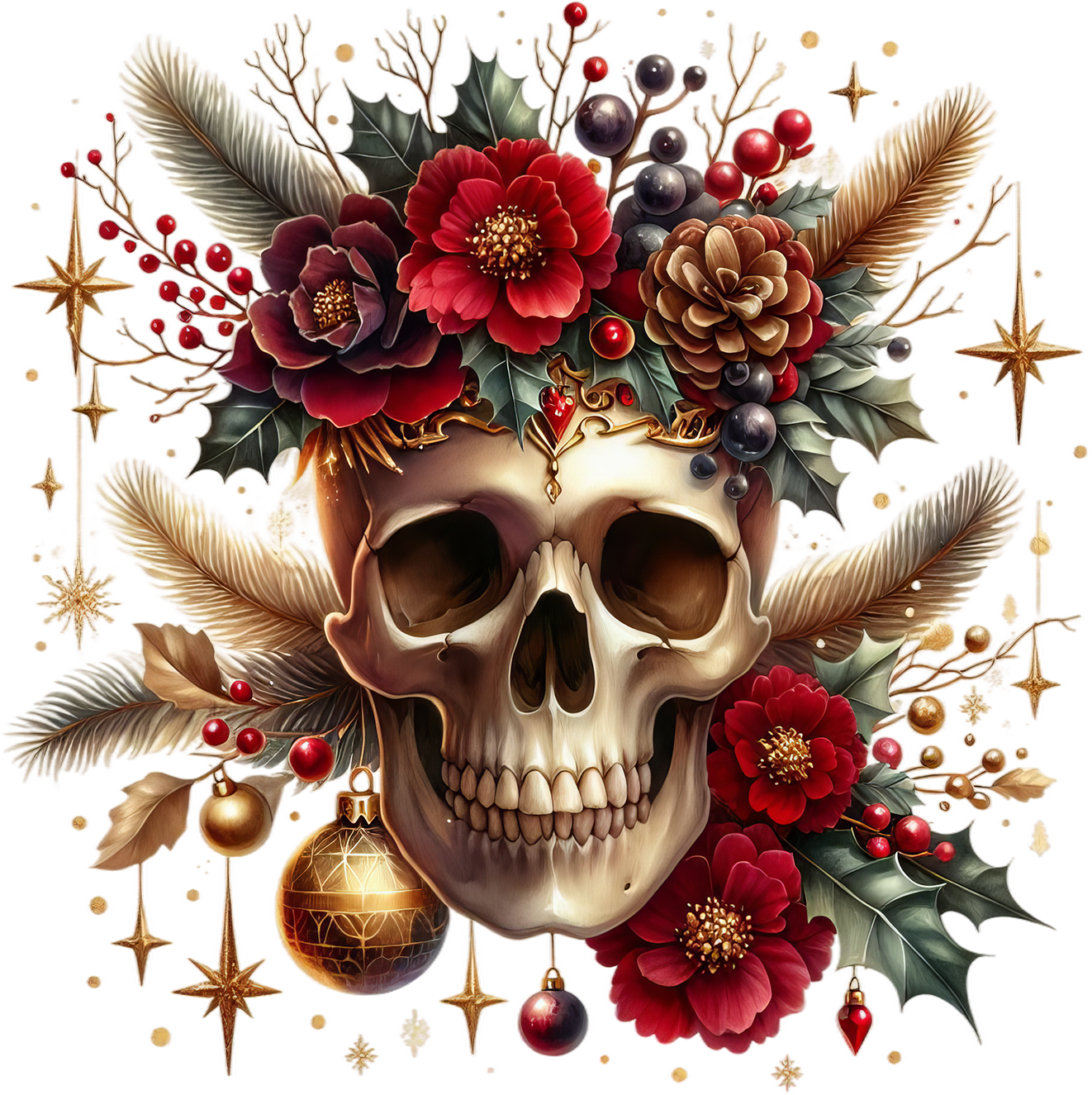 Christmas skulls 1