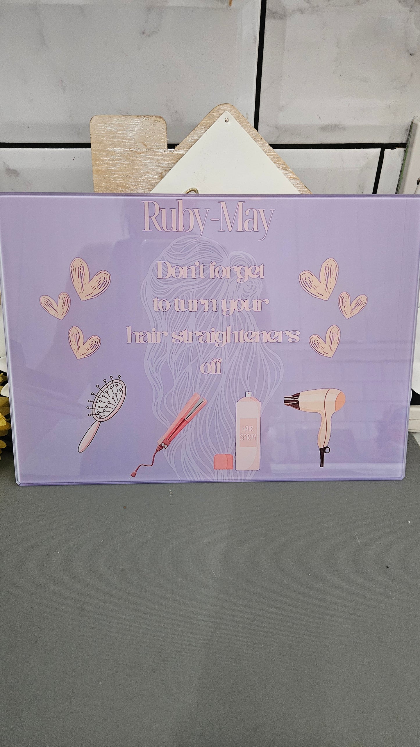Hair straightener boards