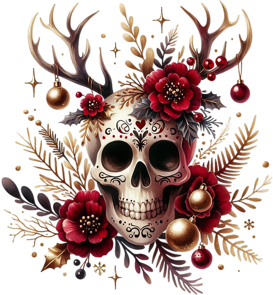 Christmas skull Design