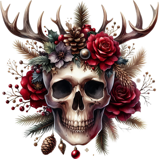 Christmas skulls Design