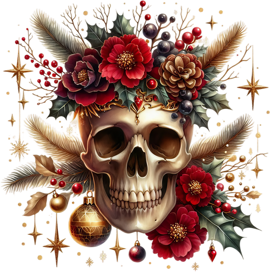 Christmas skulls Design