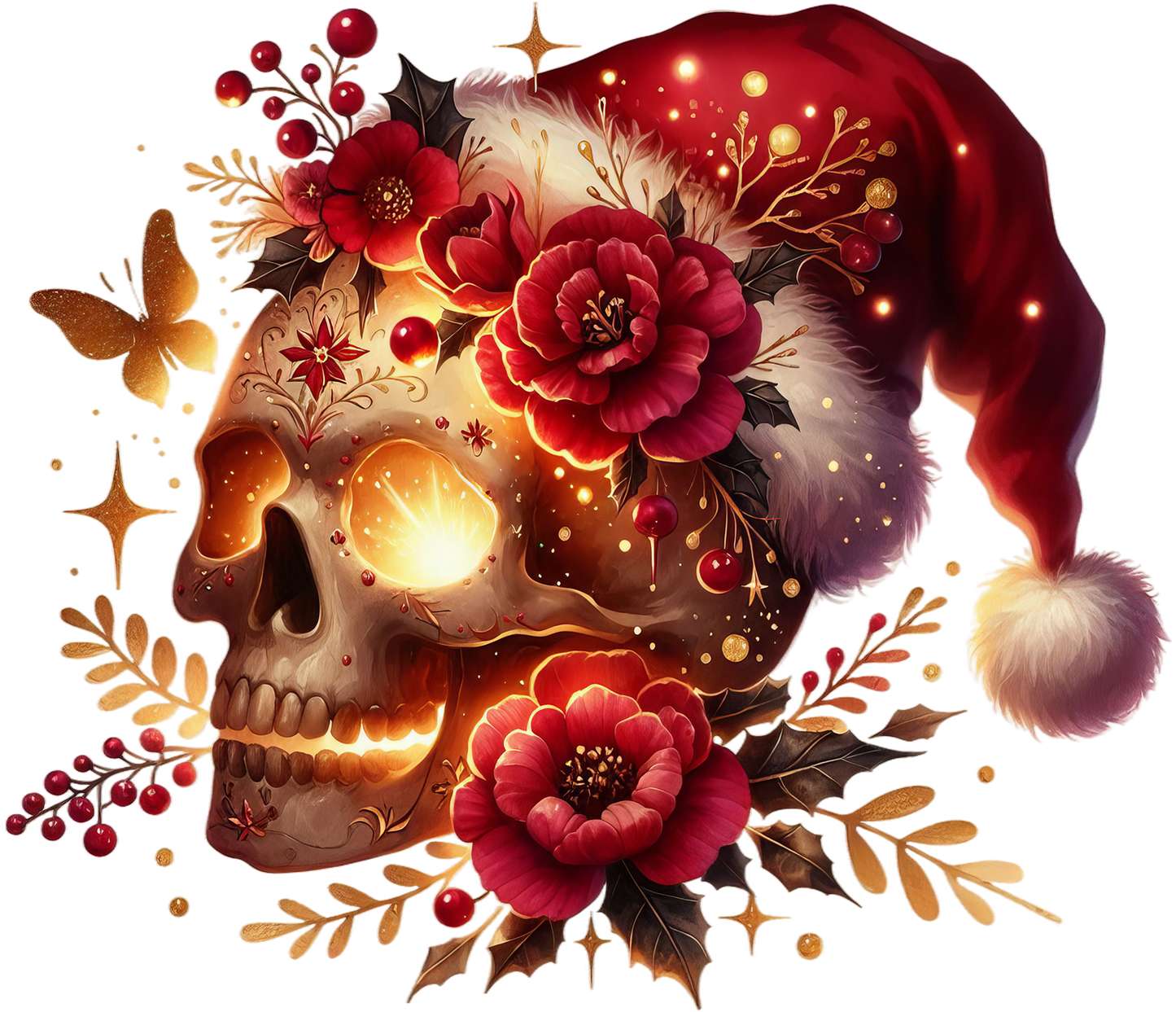 Christmas skulls Design