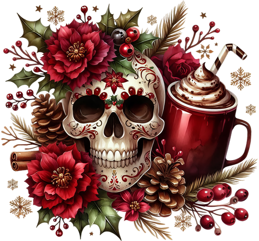 Christmas skulls Design