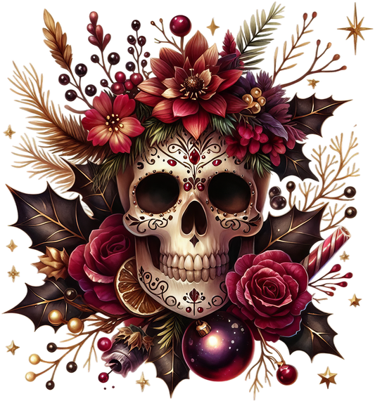 Christmas skulls Design