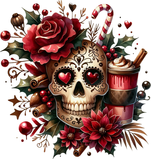 Christmas skulls Design