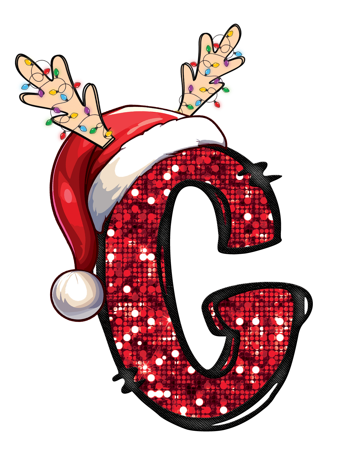 Christmas Alphabet Design..G