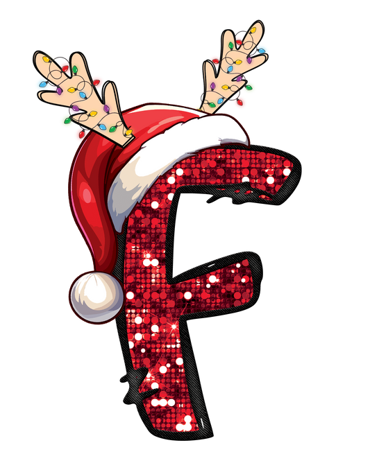 Christmas Alphabet Design..F