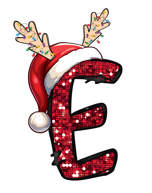 Christmas Alphabet Design..E