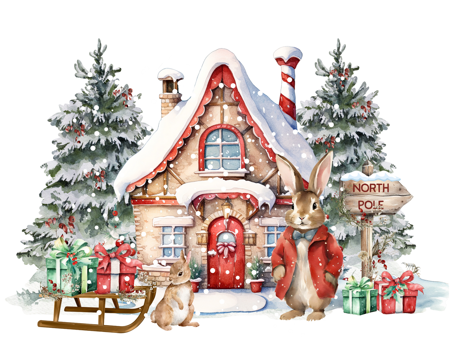 Rabbit Christmas House Design