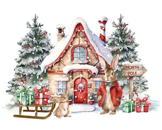 Rabbit Christmas House Design