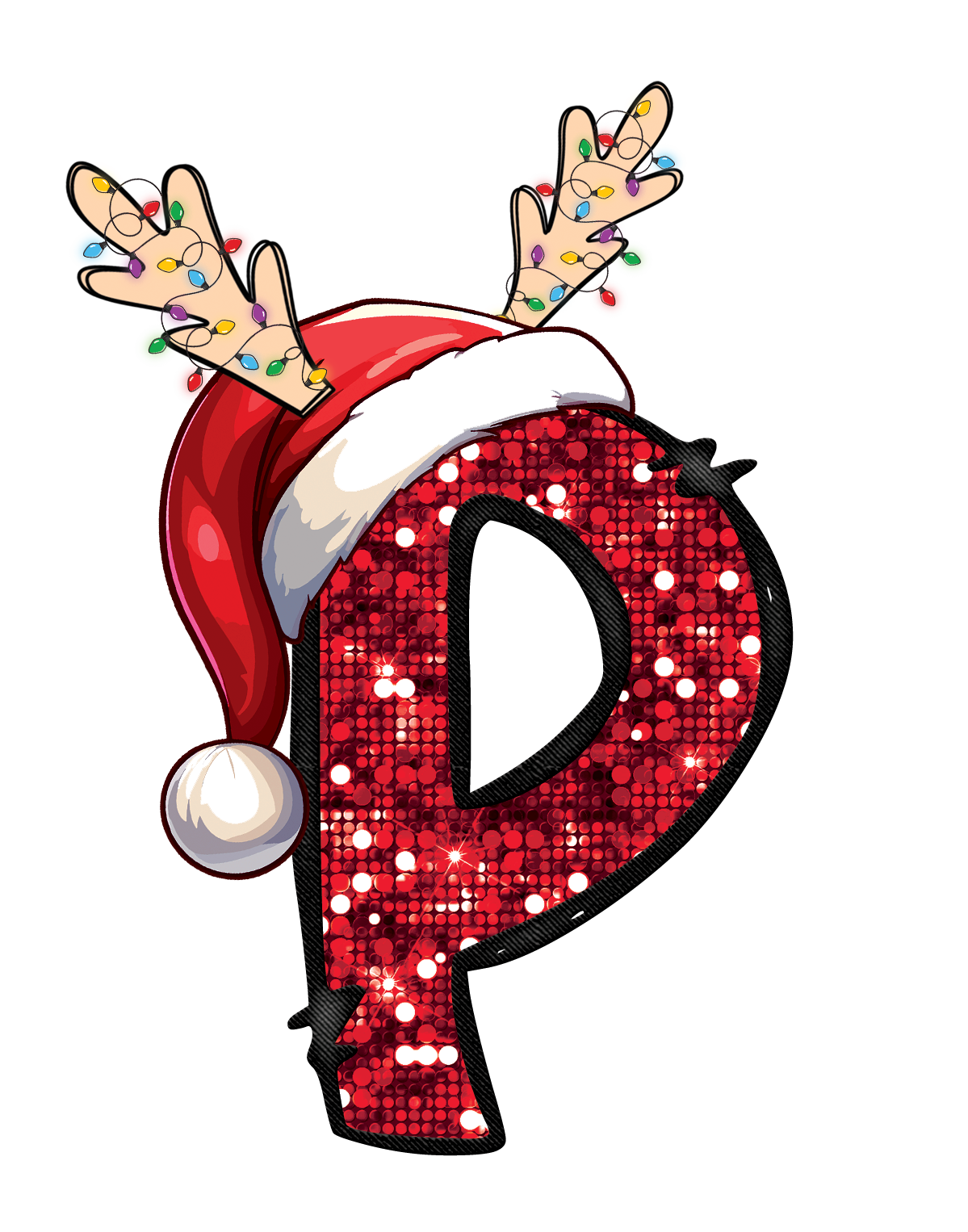 Christmas Alphabet Design..P