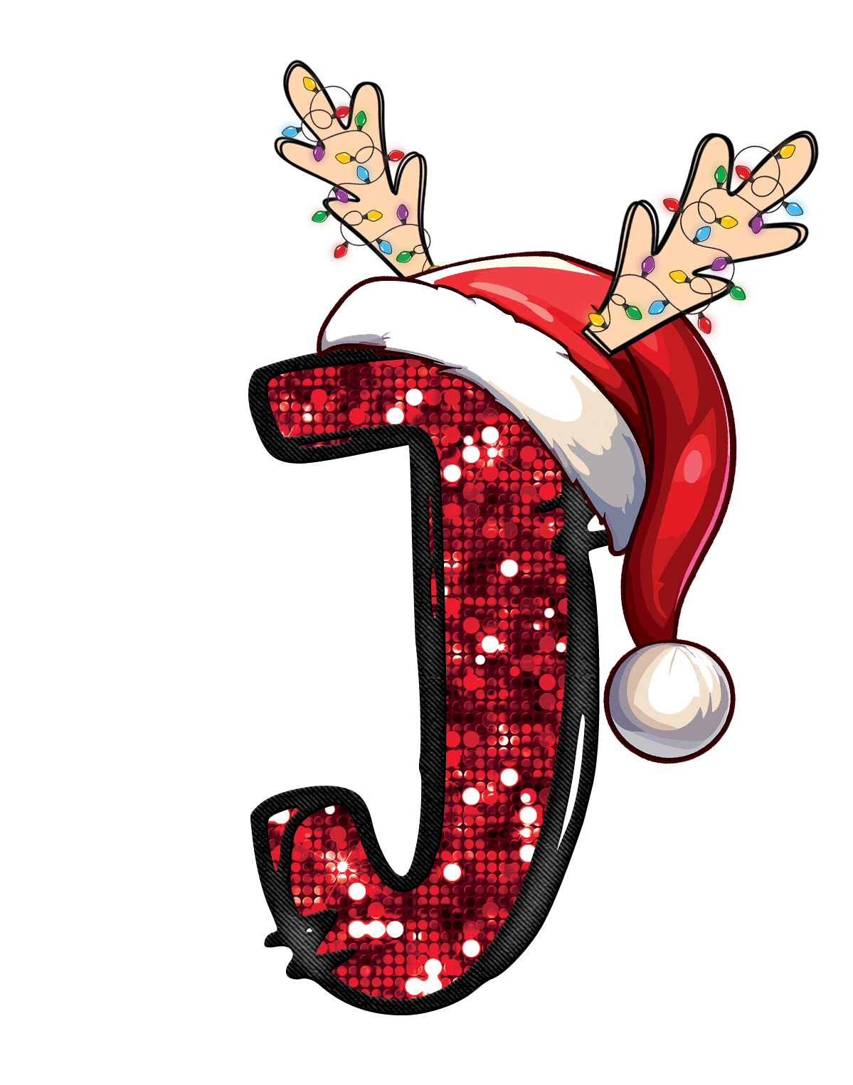 Christmas Alphabet Design..J