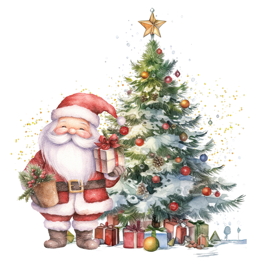 Cute Santa & Tree Design