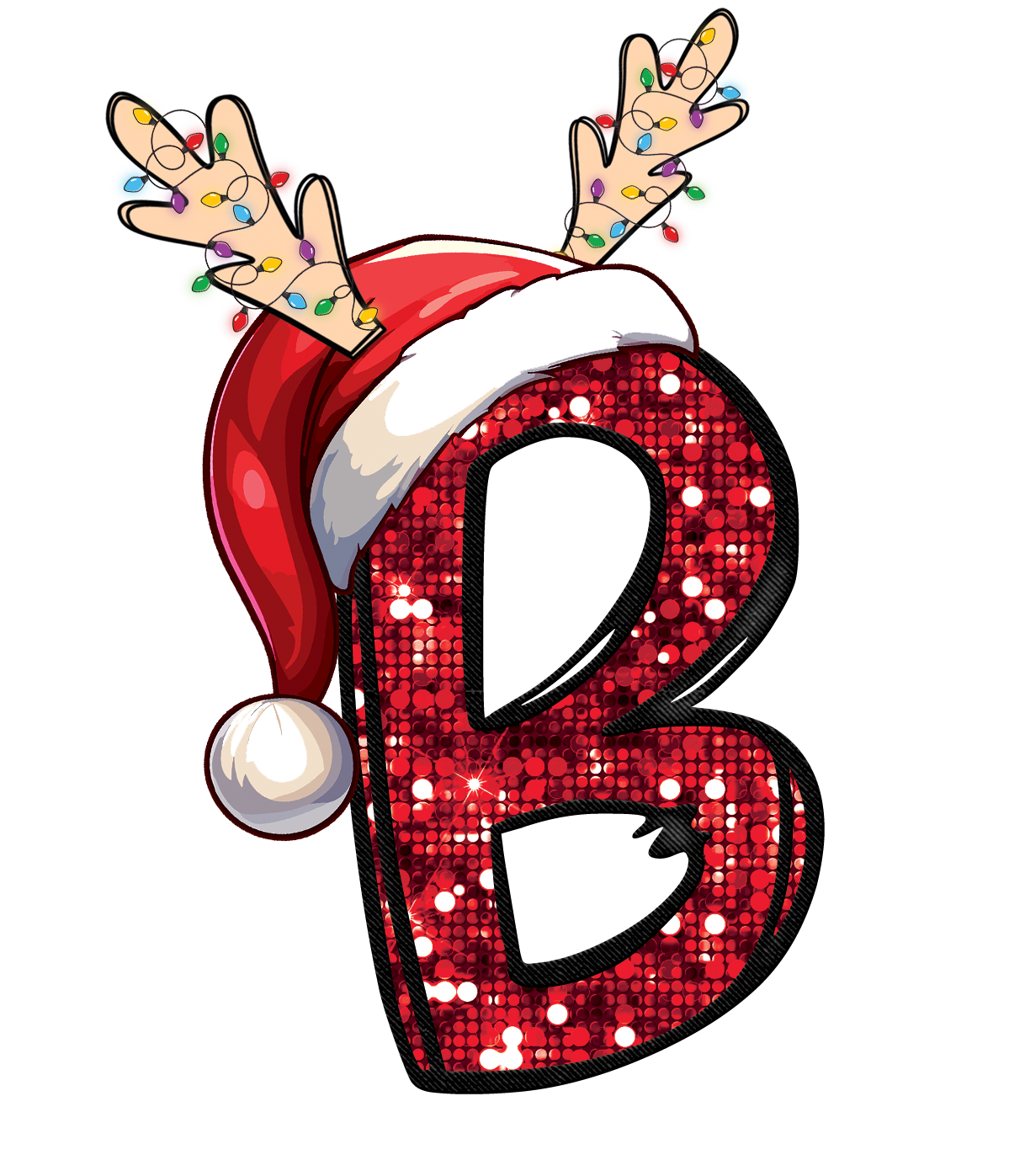 Christmas Alphabet Design..B